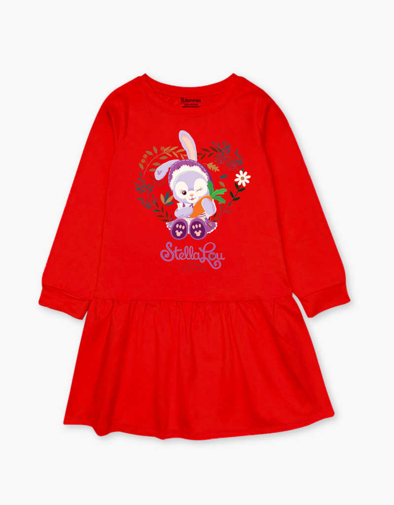 Váy bé gái mùa thu tay dài Thỏ Stella