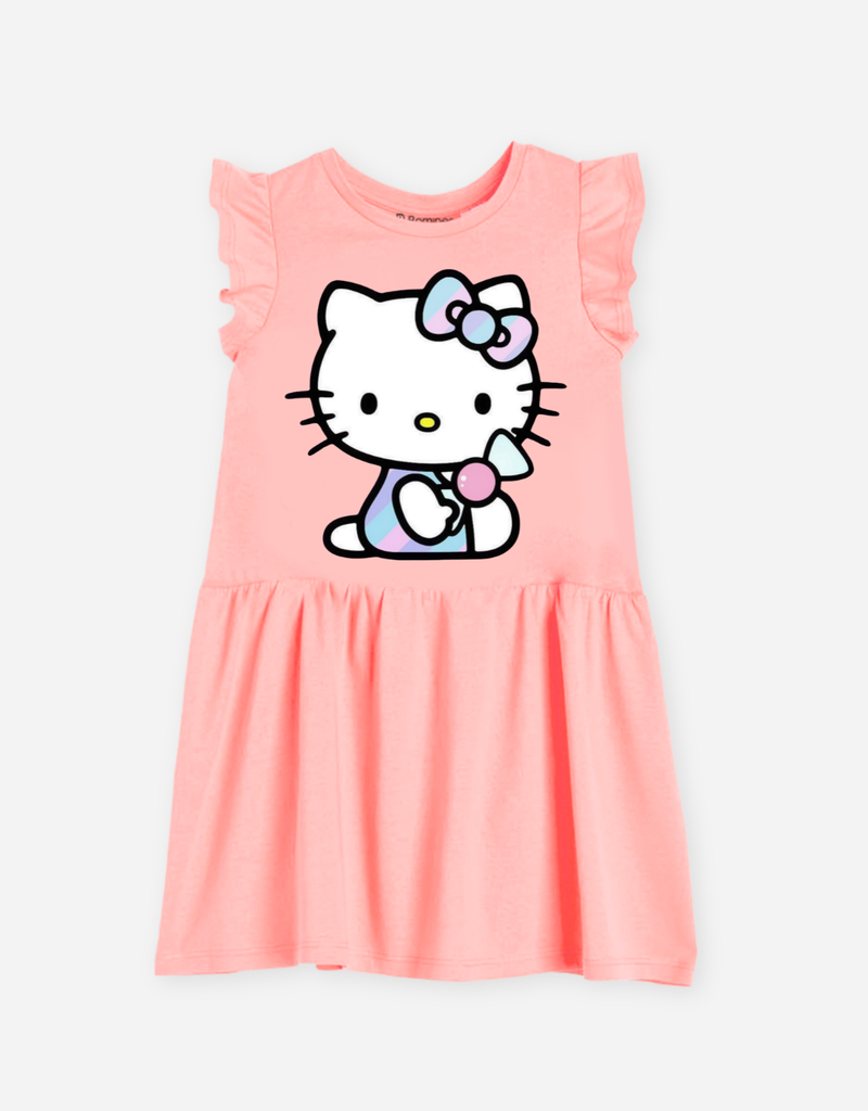 Váy bé gái Hello Kitty tay bèo