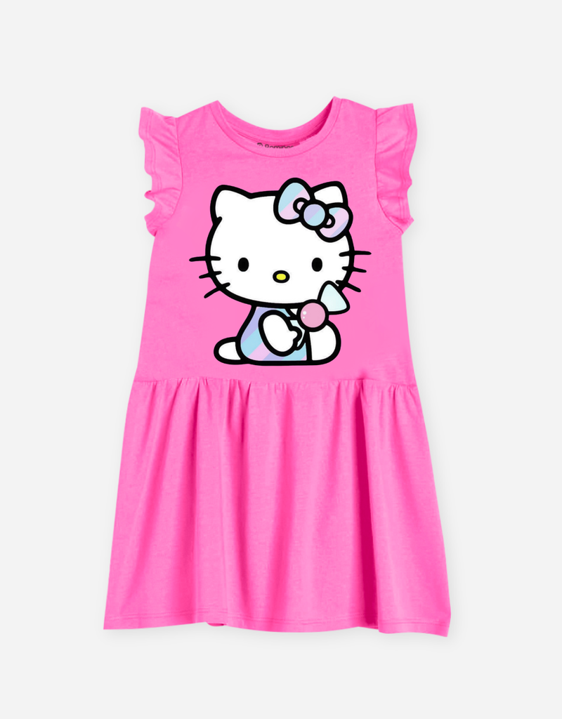 Váy bé gái Hello Kitty tay bèo