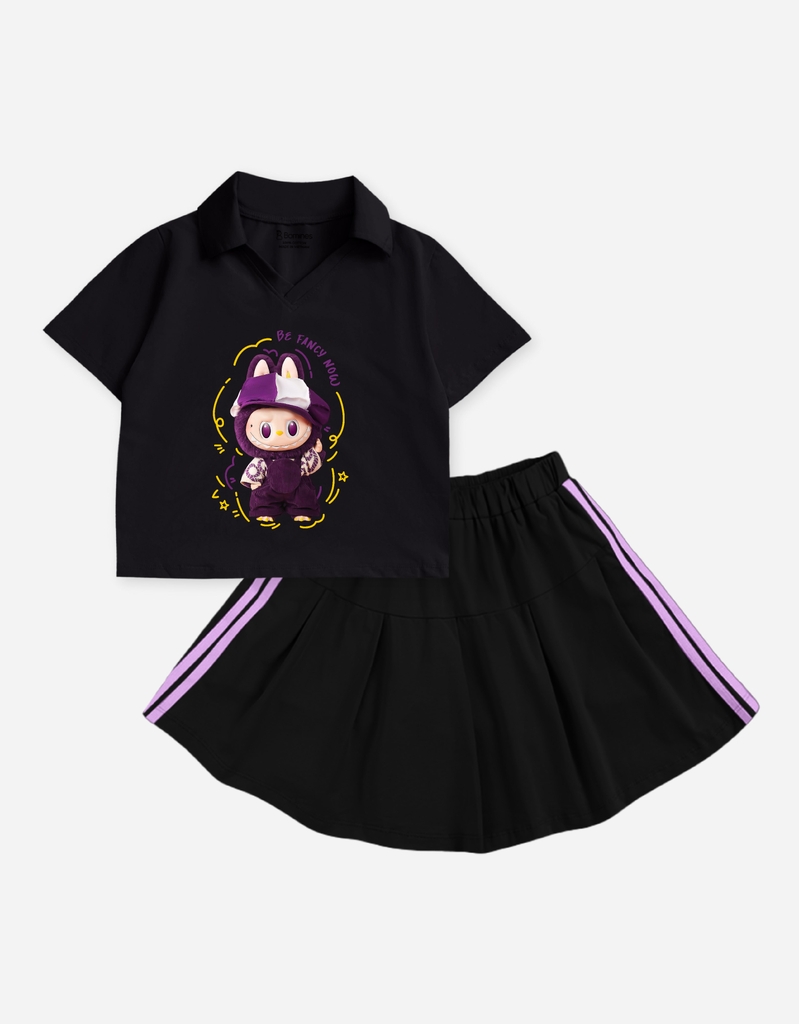 Set váy bé gái Labubu Bomines