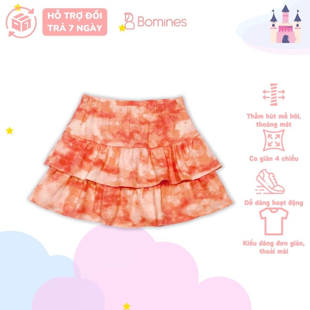 Chân váy bé gái nhiều hoạ tiết BOMINES
