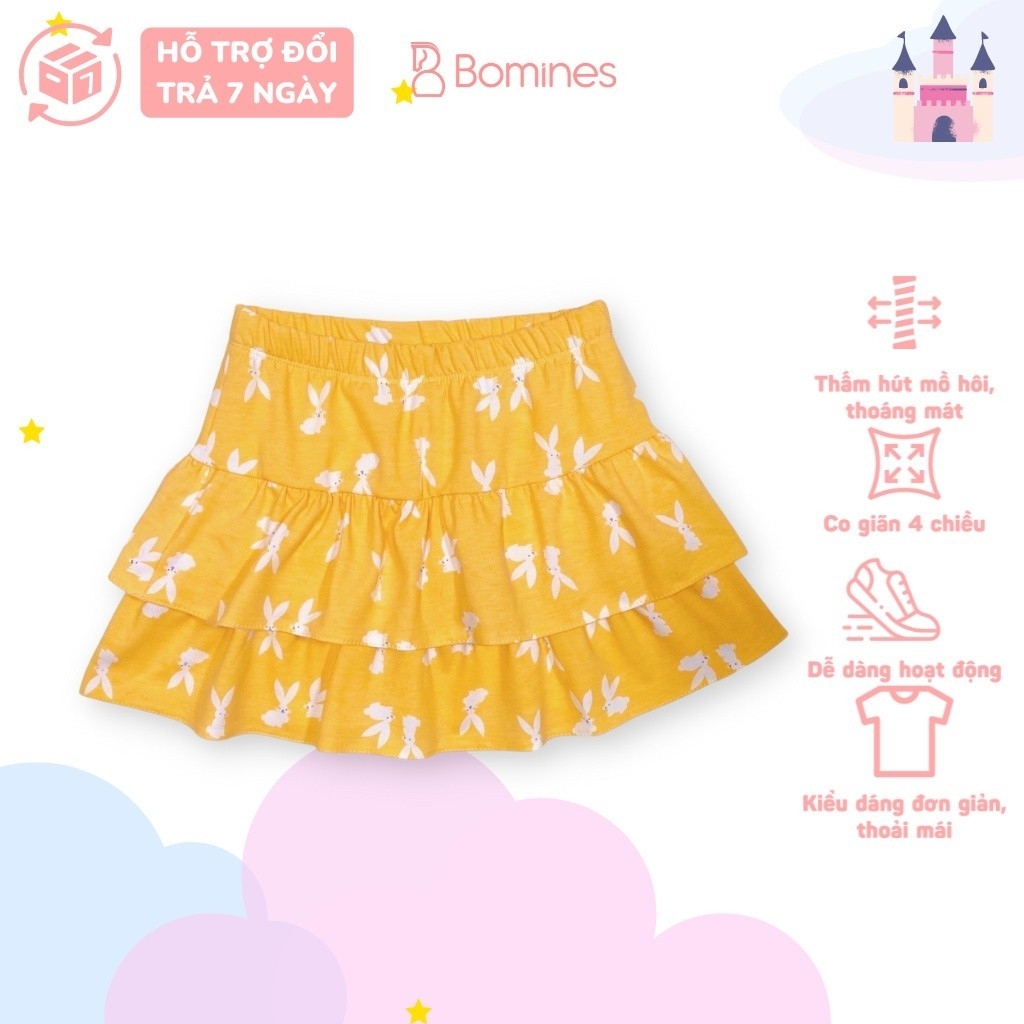 Chân váy bé gái nhiều hoạ tiết BOMINES
