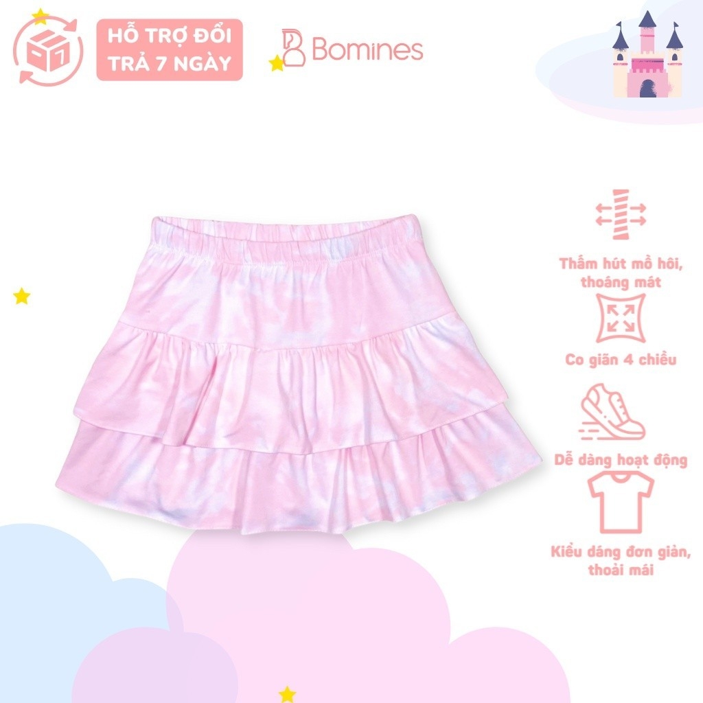 Chân váy bé gái nhiều hoạ tiết BOMINES