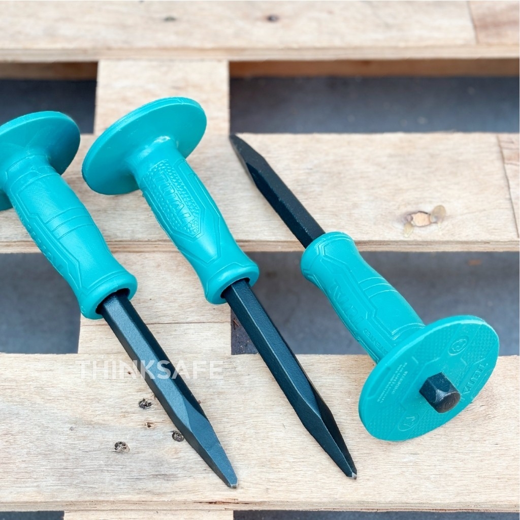 Đục bê tông nhọn Total, tay cầm 16mm  18mm, thép carbon cao cấp, bền bỉ chịu lực tốt chính hãng - Trang bị toàn diện