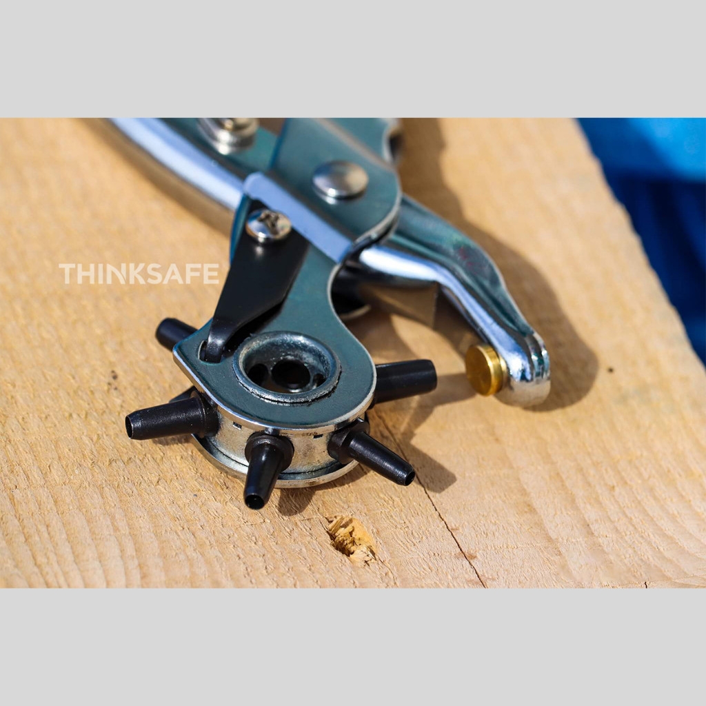 Kìm bấm lỗ Total THT3351 nhiều kích thước 2.5mm  5mm kìm đục lỗ vải da dây nịt thắt lưng - Trang bị toàn diện
