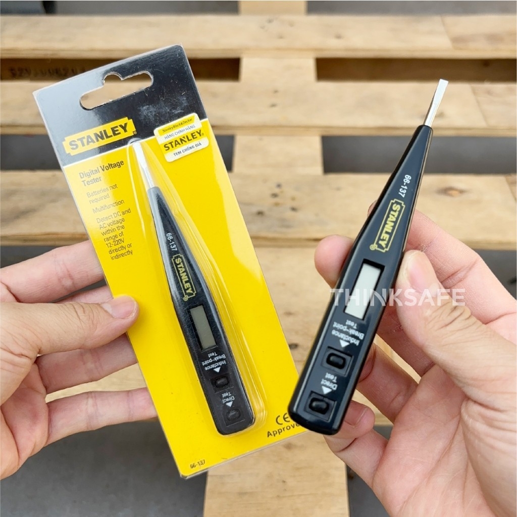 Bút thử điện điện tử STANLEY 66-137-S, Kiểm tra điện áp AC/DC xoay chiều và một chiều thân nhựa - Trang bị toàn diện