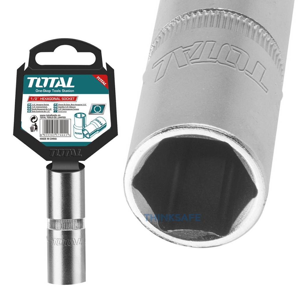 Bộ tuýt mở bugi TOTAL THSPS12166 THSPS12216 16-21mm đầu tuýp lục giác 1/2" thép CRV bền chịu nhiệt - Trang bị toàn diện