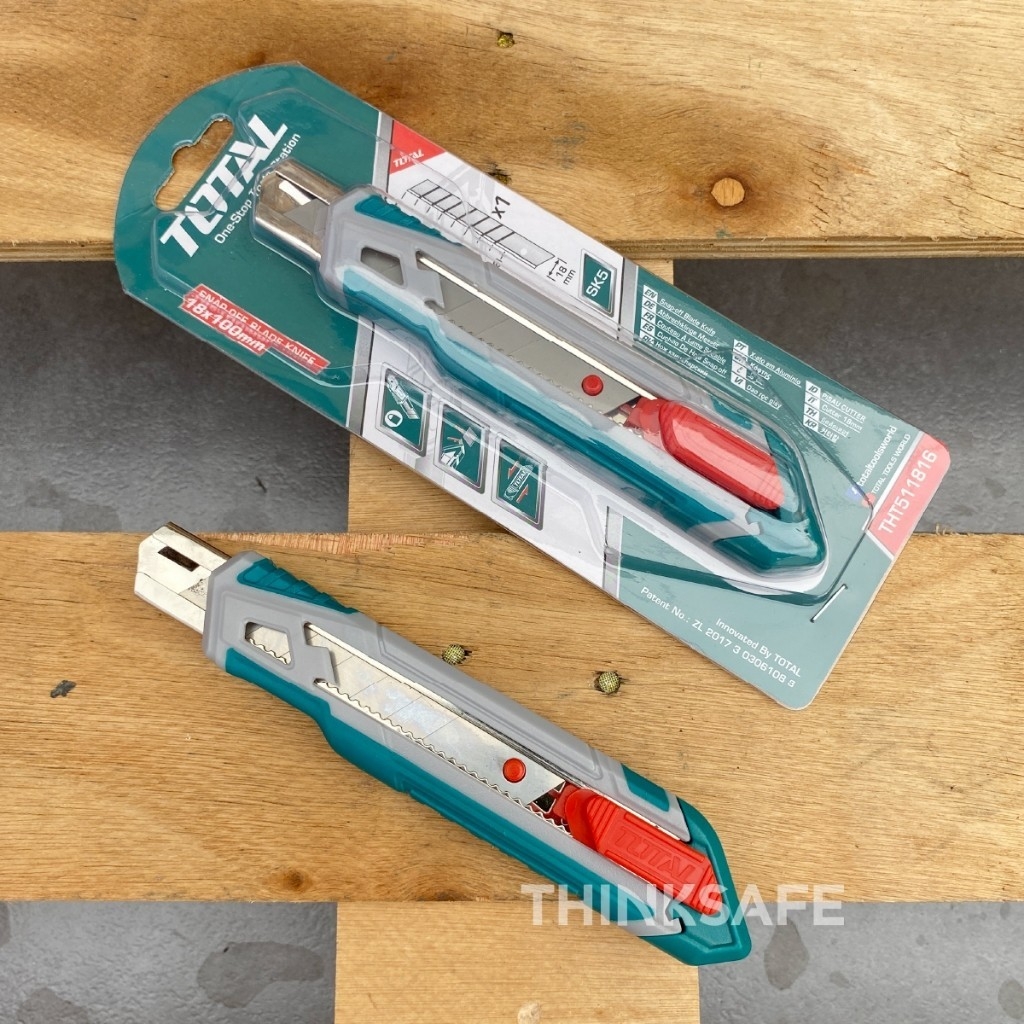 Dao rọc giấy Total lưỡi dao SK5, Nhiều kích thước, dùng cắt giấy, băng keo, rọc thùng Bút rọc giấy, điêu khắc gỗ