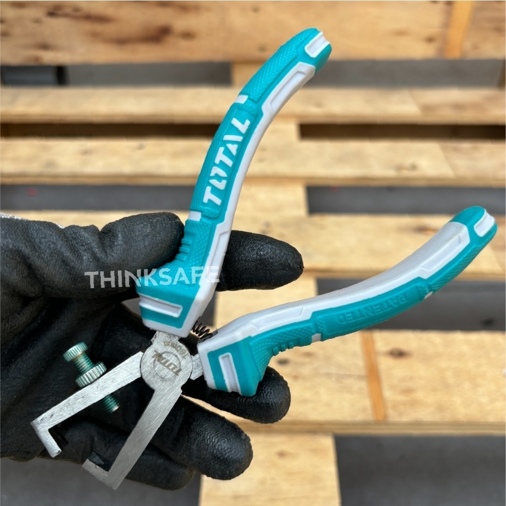 Kìm càng cua TOTAL THT1566P kích thước 6 inch 160mm đầu kìm được đánh bóng chống gỉ Kìm tuốt dây điện-Trang bị toàn diện