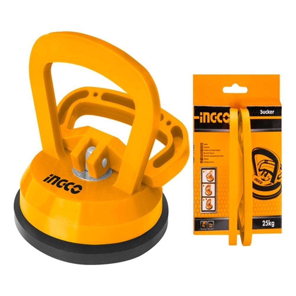 Giác hút kính INGCO HSU012501, Tay cầm ABS, đường kính 115mm, Hút tối đa 25kg - Trang bị toàn diện