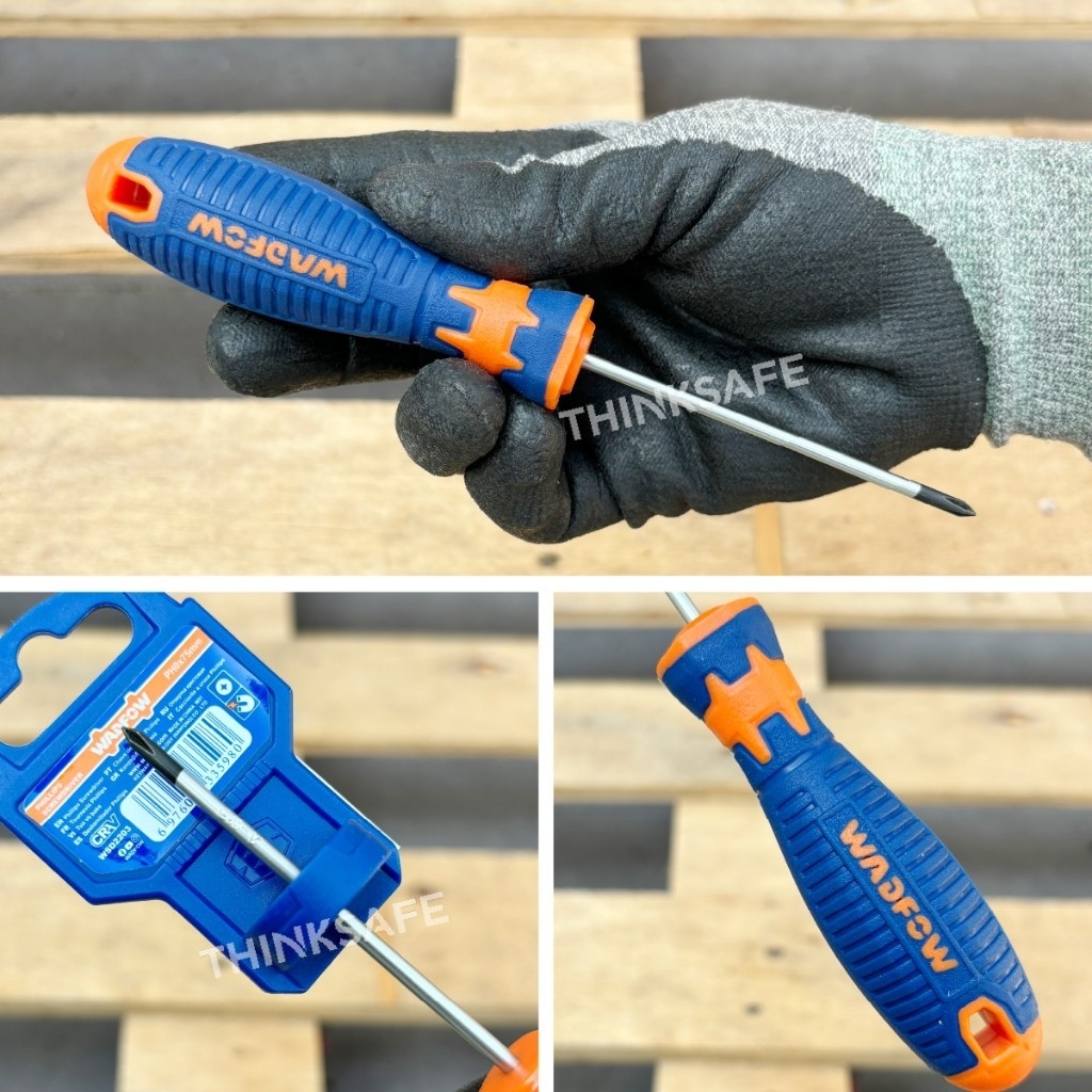 Tua vít bake PH0 Wadfow WSD2203 75mm đường kính 3mm tay cầm êm ái và thoải mái tuốc nơ vít chính hãng