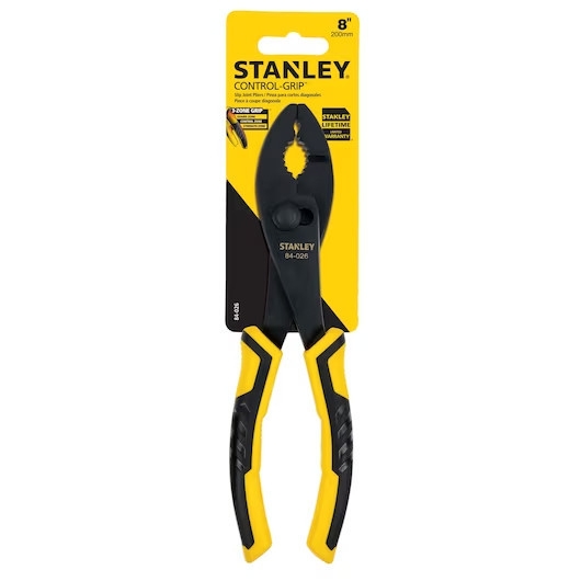 Kìm kẹp 2 lỗ Stanley 84-026 203mm, độ mở tối đa 50mm, chất liệu thép hợp kim, lưỡi cắt răng cưa - Trang bị toàn diện
