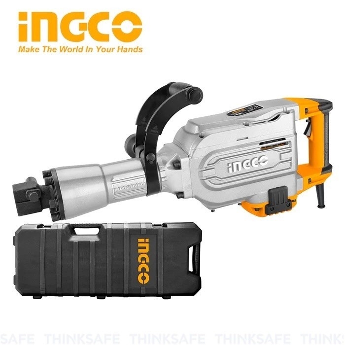 Máy đục bê tông INGCO PDB17008 công suất 1700W kèm 2 mũi đục 30mm tốc độ 1400bmp lực đập 50J - Trang bị toàn diện
