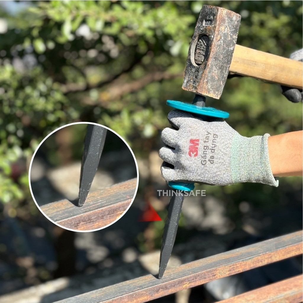 Đục bê tông nhọn Total, tay cầm 16mm  18mm, thép carbon cao cấp, bền bỉ chịu lực tốt chính hãng - Trang bị toàn diện