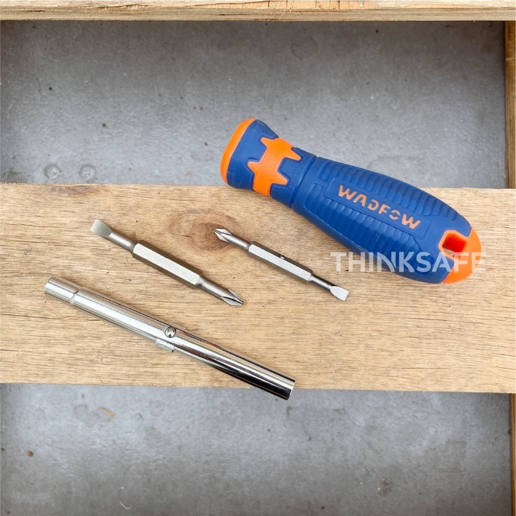 Bộ tua vít dẹp bake lục giác 6 trong 1 WADFOW WSS5506 6 chức năng trong 1 đầu vít chính hãng