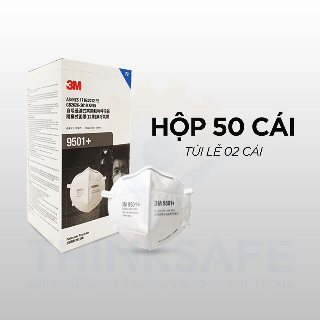 Khẩu trang có van 3M 9001 9001V 3D kháng khuẩn chống bụi mịn phòng dịch dùng trong y tế - Trang bị toàn diện