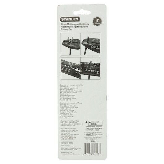 Kìm bấm cos Stanley 84-223-22 9 inch (230mm), bấm được nhiều loại đầu cos Kiềm bấm cos đa năng - Trang bị toàn diện