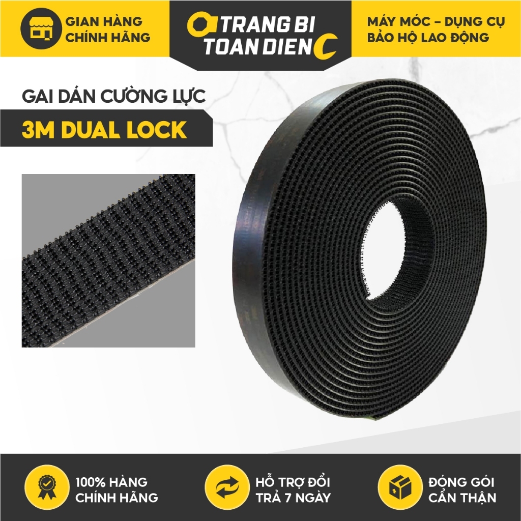 Gai dán cường lực 3M Dual Lock gai siêu chắc, siêu dính, 1 mặt gai 1 mặt keo, độ bền lâu - Trang bị toàn diện