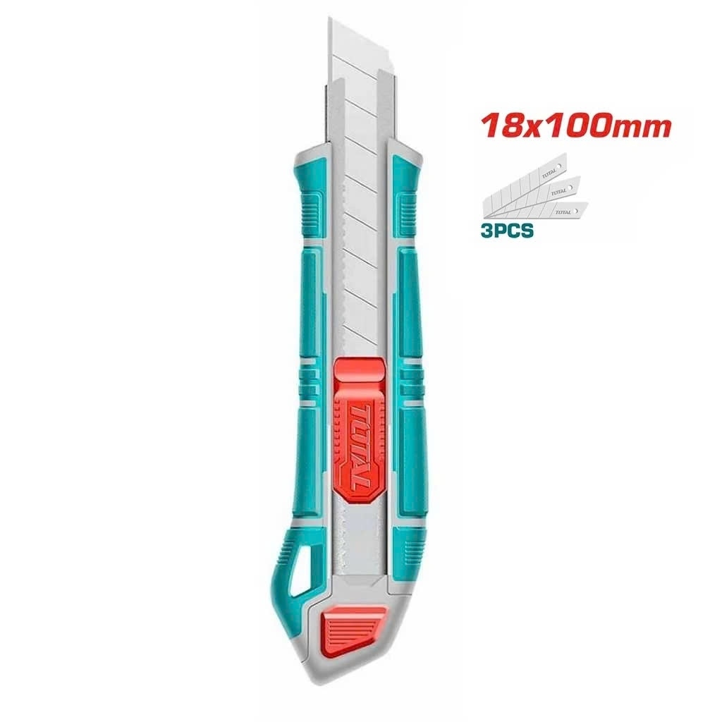 Dao rọc giấy Total lưỡi dao SK5, Nhiều kích thước, dùng cắt giấy, băng keo, rọc thùng Bút rọc giấy, điêu khắc gỗ