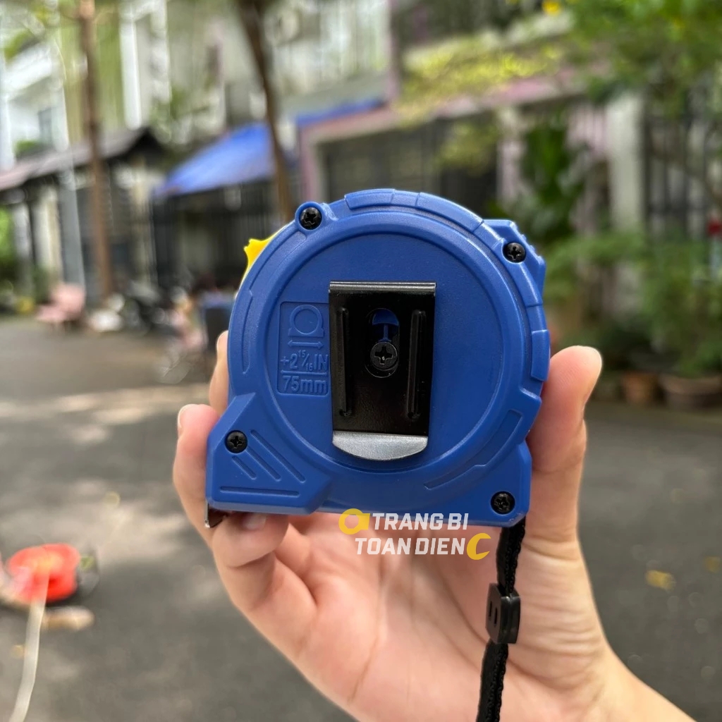 Thước cuộn KingBlue LA-50.25/ LA-100.25 rộng 25mm, dài 5 - 10 mét, vỏ nhựa ABS thước kéo thép, thước mét đo lường