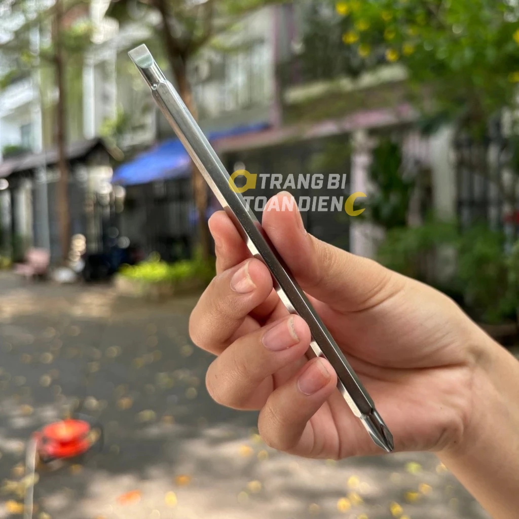 Tua vít 2 đầu PH2 KingBlue KV2-6x100/ KV2-6x150/ KV2-6x200, dài 100 - 200mm, thép S2 cao cấp, tuốc nơ vít bake và dẹp