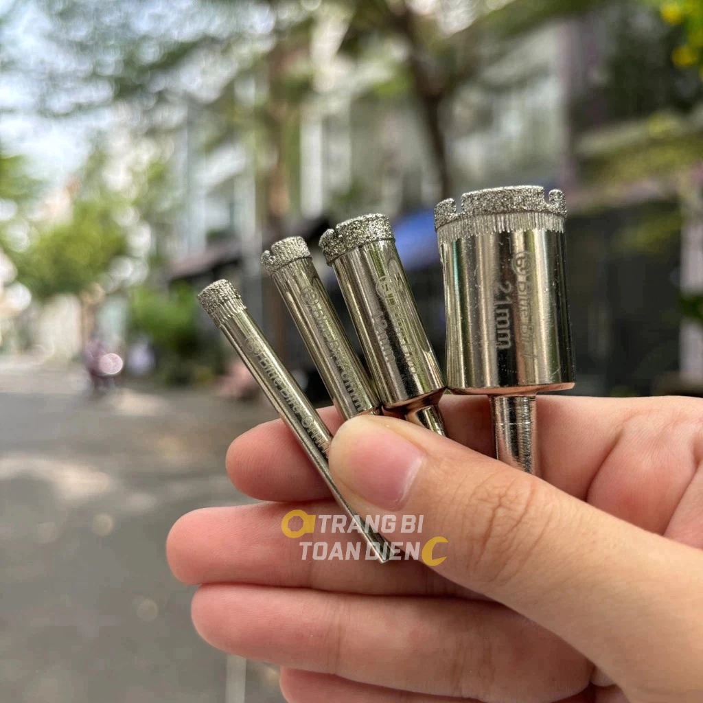 Hộp mũi khoan kính BlueBird KK chính hãng KingBlue nhiều kích cỡ 6 - 21mm Mũi khoét kính, gạch, đá granit bền, sắc bén