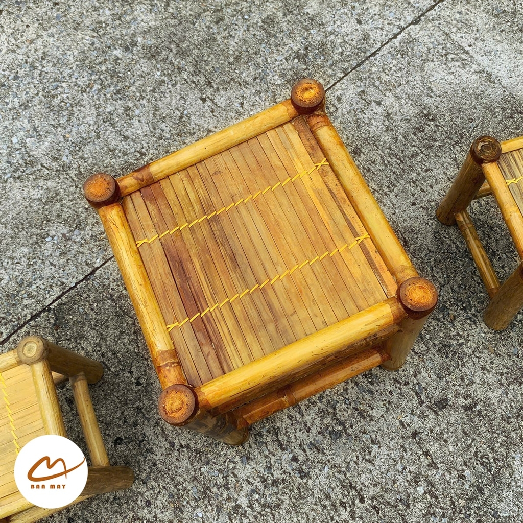 Bộ bàn ghế tre tự nhiên (2 ghế 1 bàn)