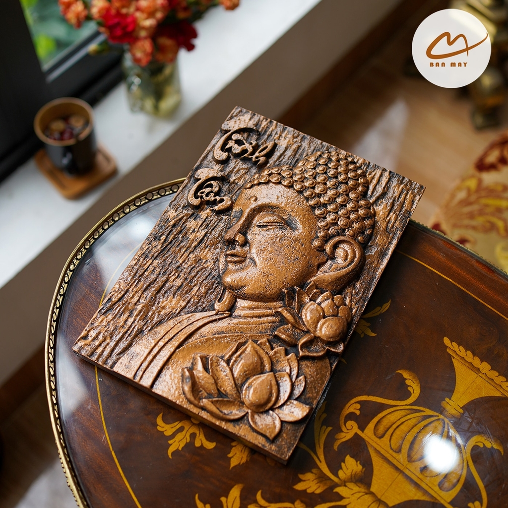Tranh Phật Tĩnh Tâm Màu Đồng