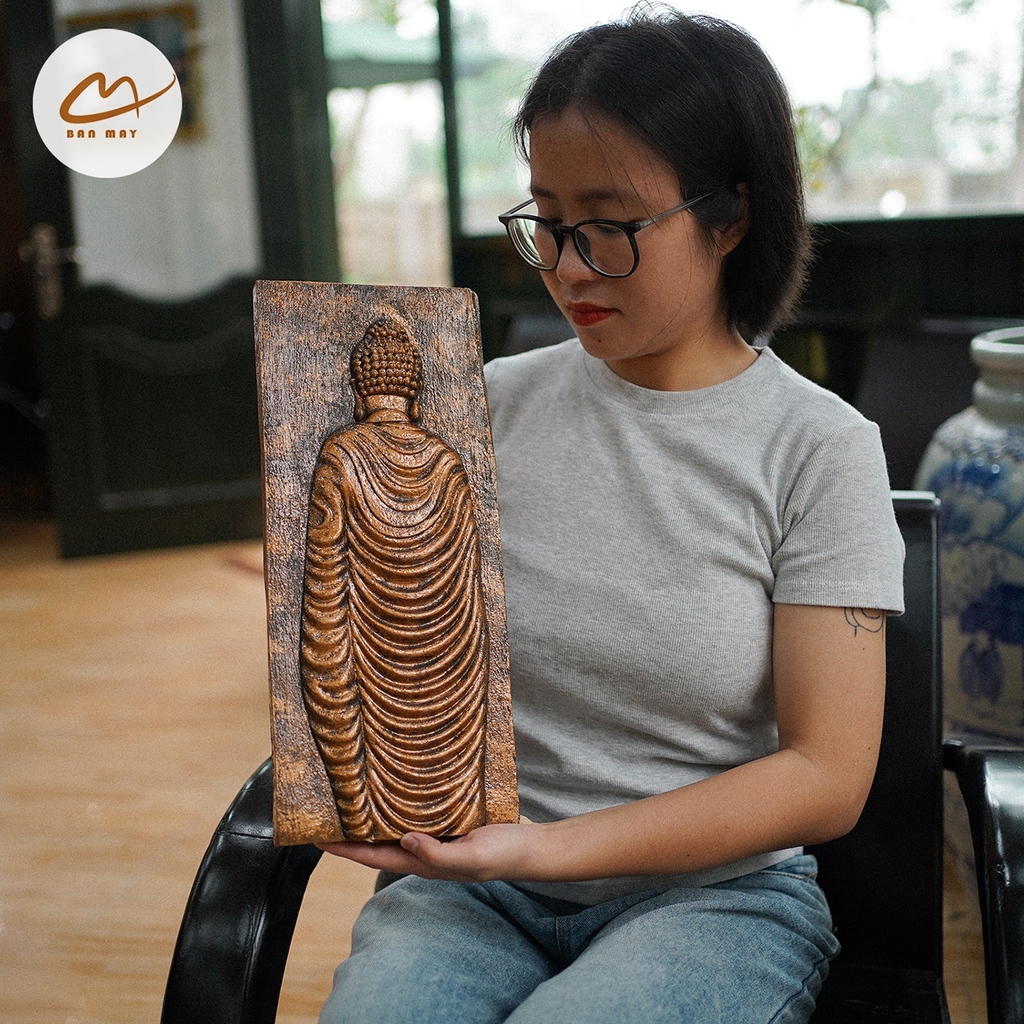 Tranh Decor Phù Điêu Dáng Phật