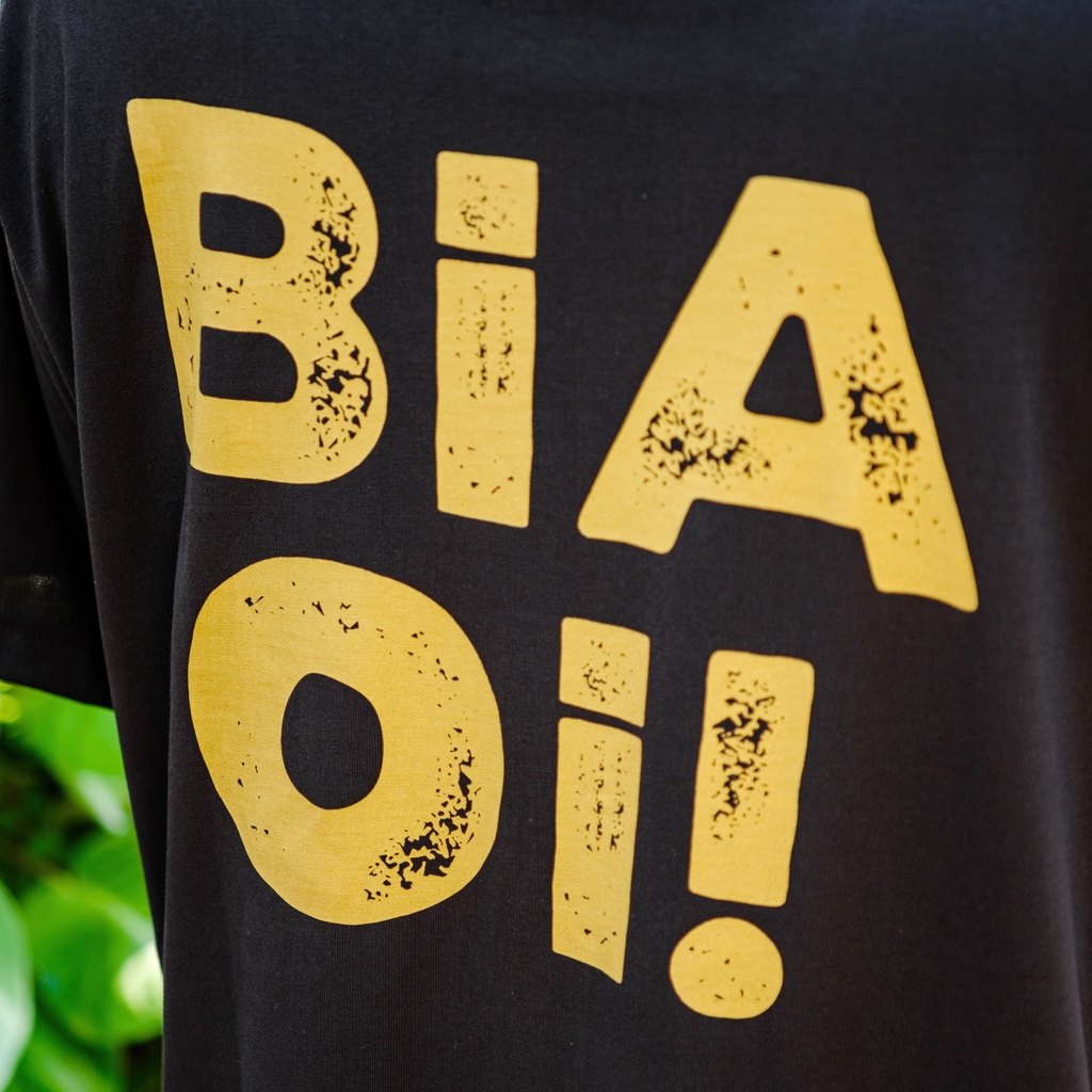 Áo thun unisex Bia Ơi màu Đen