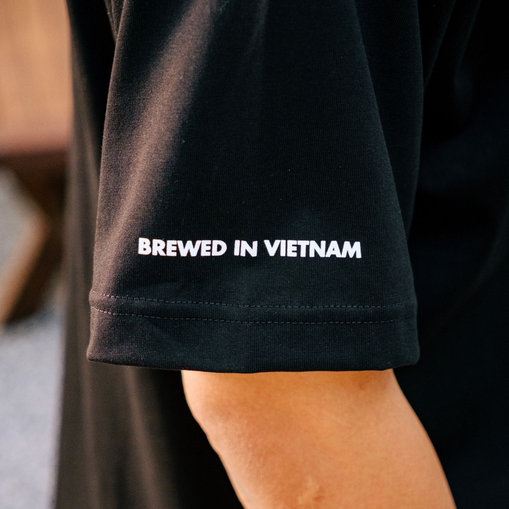 Áo thun unisex Logo 7 Bridges màu Đen