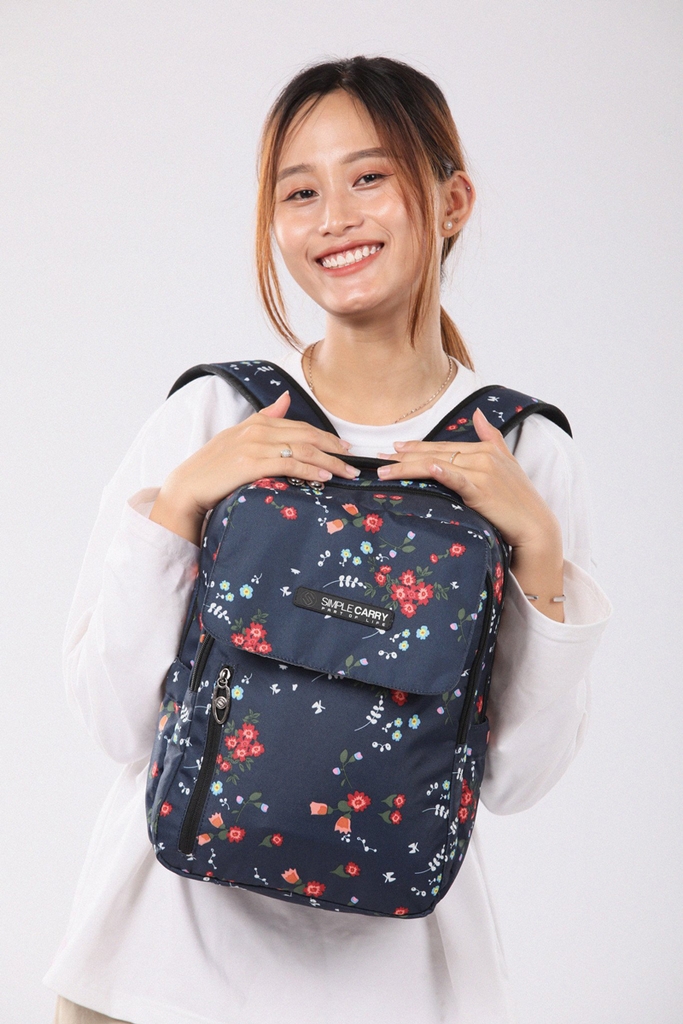 Balo Laptop chính hãng SimpleCarry ISSAC 22 họa tiết hoa văn