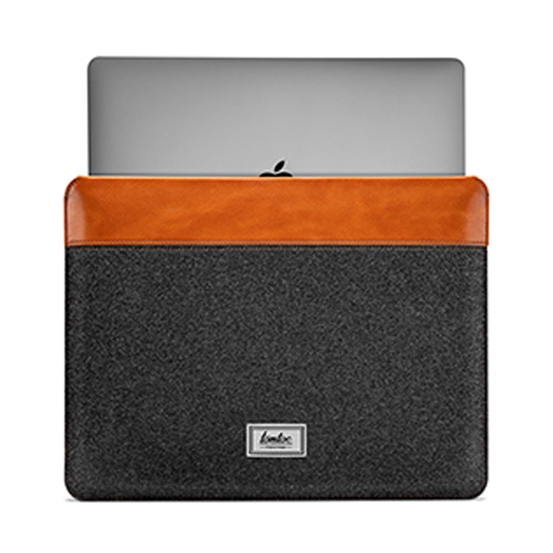 Túi chống sốc chính hãng TOMTOC (USA) Felt & PU Leather - H16-C02 cho Macbook Pro/Air 13