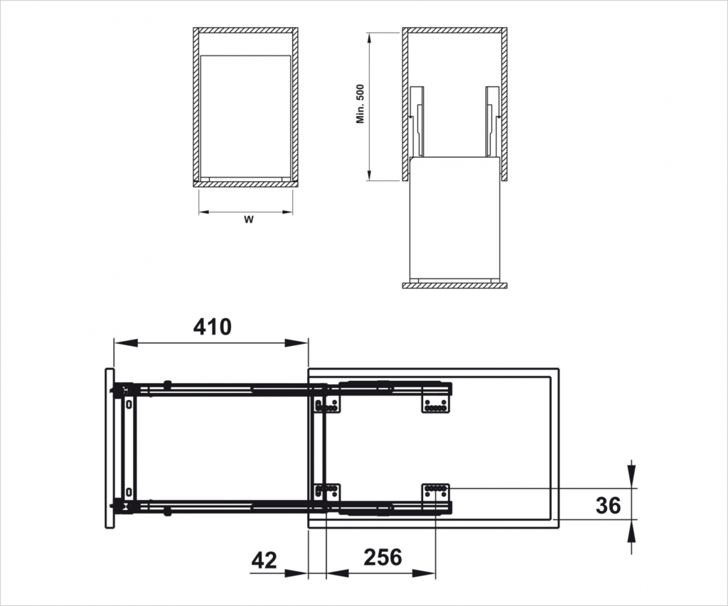 KHAY DAO THỚT GẮN CÁNH HAFELE