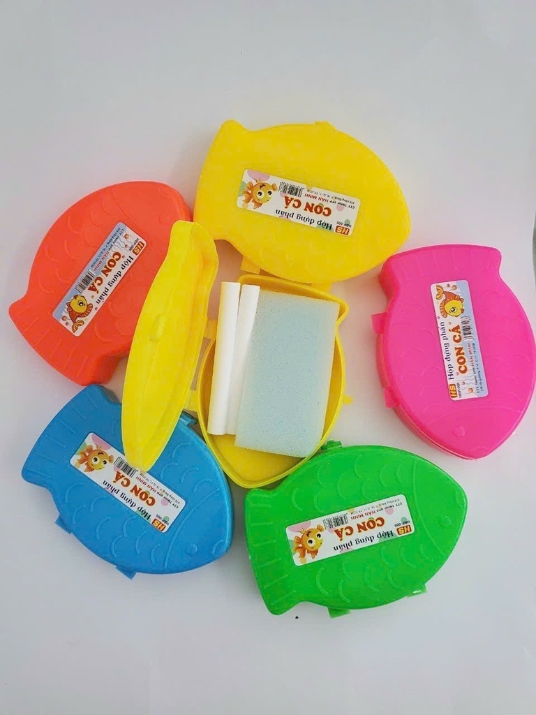 HS Hộp đựng phấn (Hình Bướm, Panda, Xe, Hello Kitty, Cá, Doremon) (10 hộp/ Lốc)