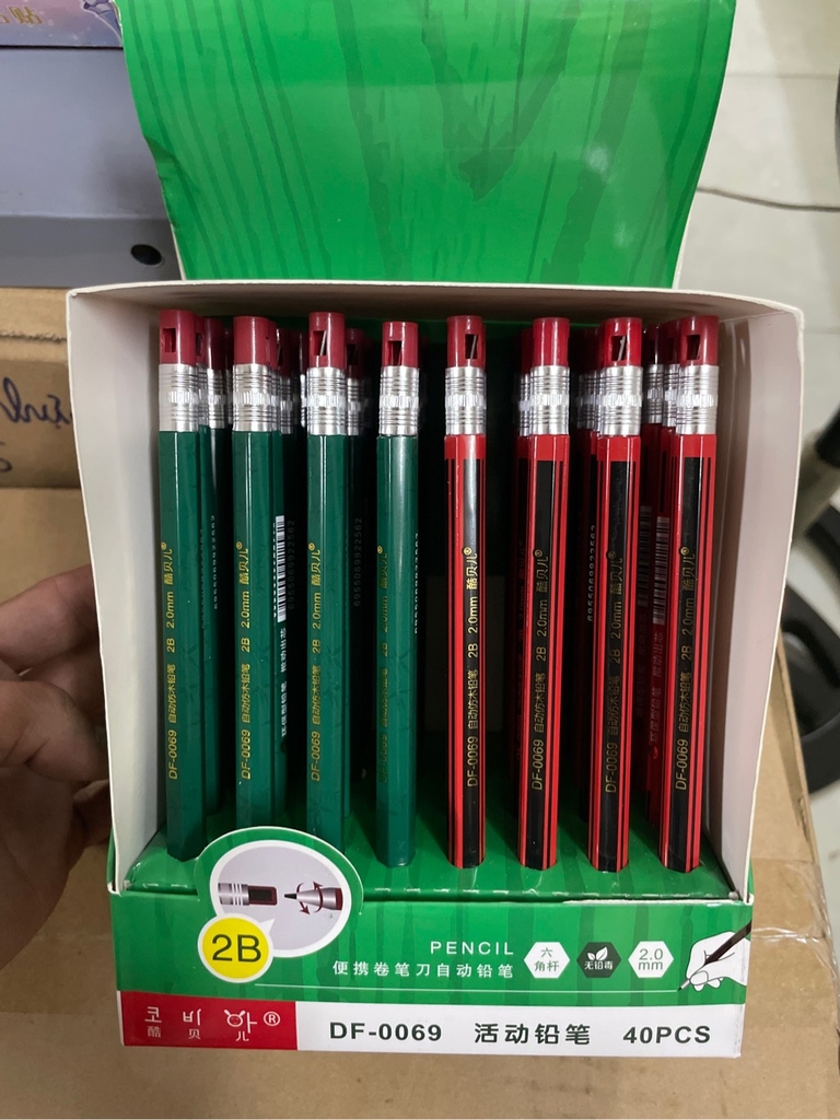 Bút Chì Bấm 2.0mm DF0069 (40 Cây/Hộp; 24 Hộp/Thùng)
