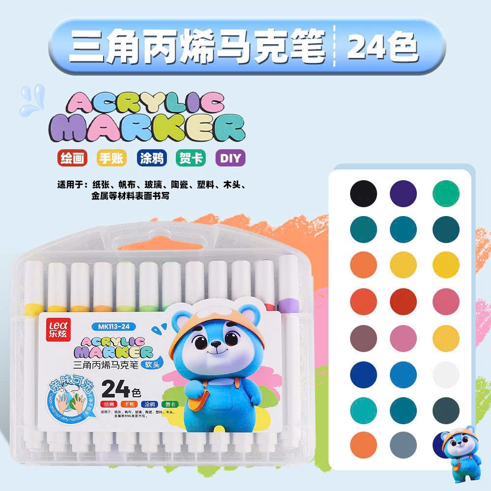 . Màu Acrylic Lex MK 113 (Thân Tam Giác, Ngòi Nhọn)