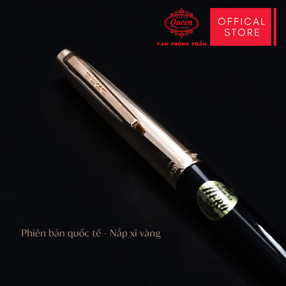 Queen - Bút Máy Hero 336 (Xanh Lá, Đỏ Đô, Đen) (12 Cây/Lốc; 12 Lốc/Thùng)