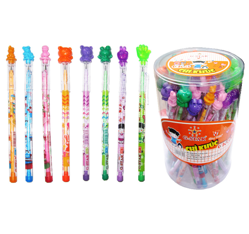 G-Star Bút Chì Khúc CK03 (50 Cây/Lon; 4 Lon/ Lốc; 8 Lốc/ Thùng)