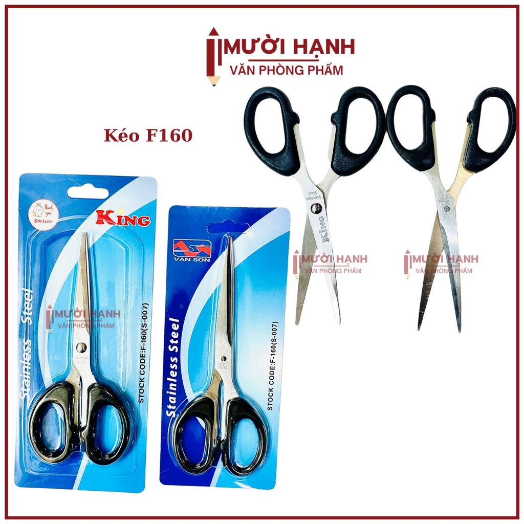 Kéo Văn Phòng Vân Sơn F160 (S007)(12 Cây/Hộp; 40 Hộp/Thùng)
