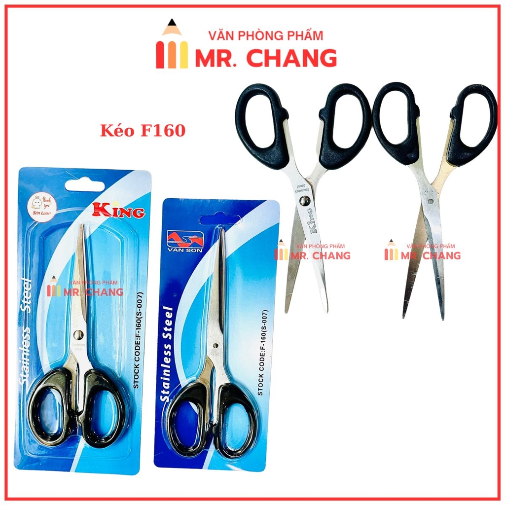 Kéo Văn Phòng King F160 (S007) (12 Cây/Hộp; 40 Hộp/Thùng)