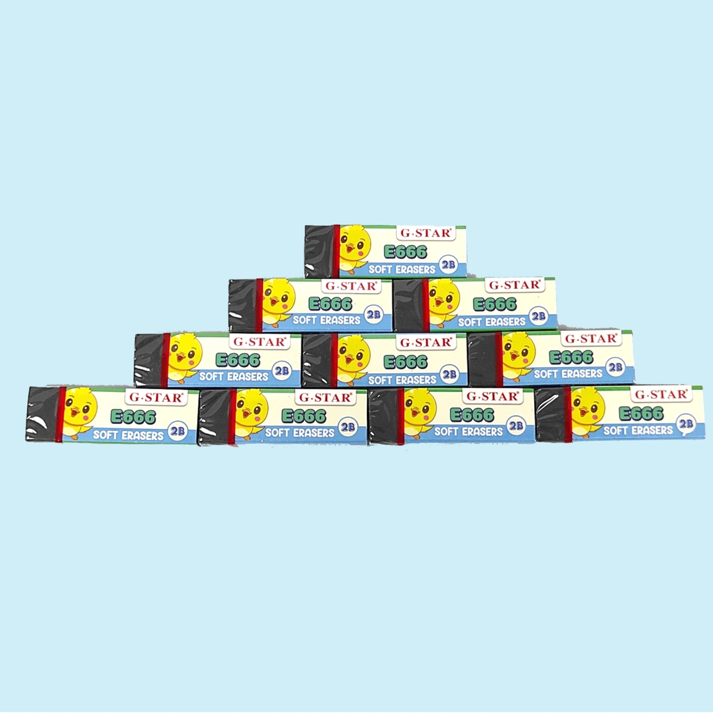 G-Star Gôm E666 (12 Cục/Lốc; 30 Lốc/ Thùng)