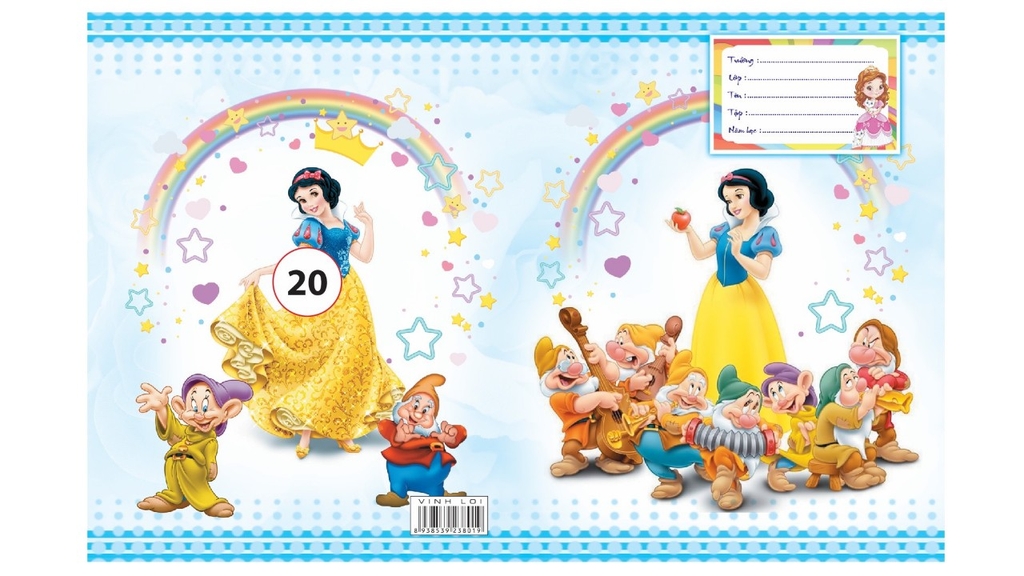 Bìa Bao Tập Kiếng Con Nai Màu và Hình (10 Tờ Cùng Loại/Xấp)