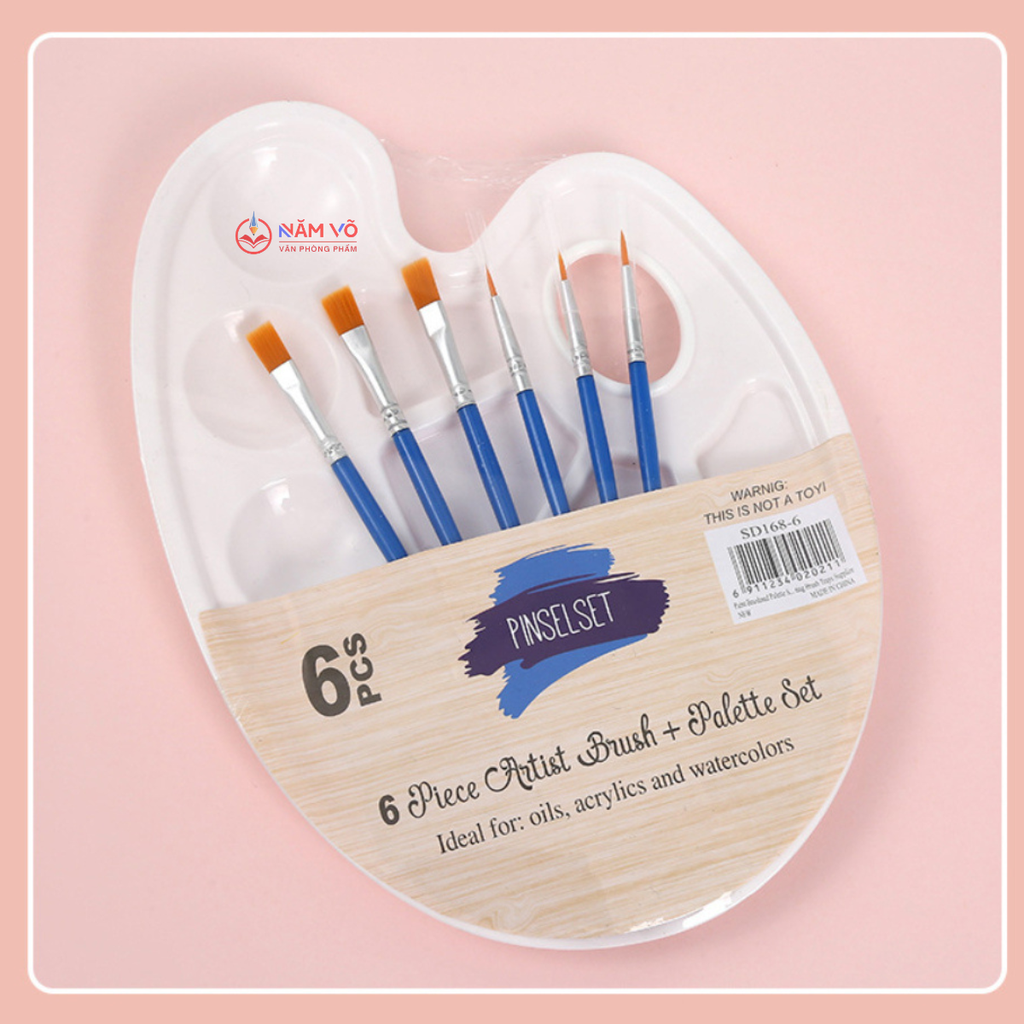 Bộ Khay + 6 Cây Cọ Trắng 3269 (240 Bộ/Thùng)