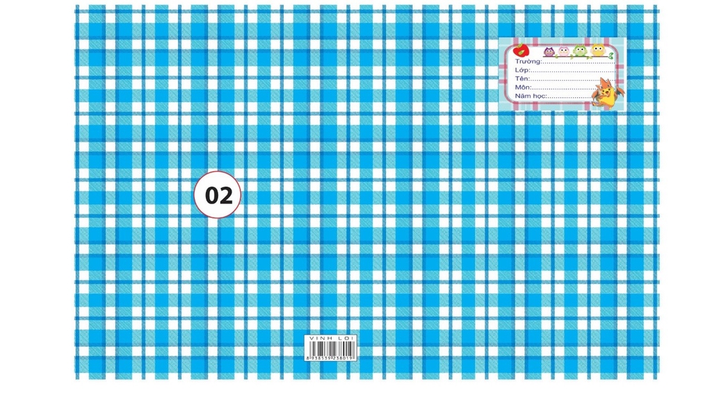 Bìa Bao Tập Kiếng Con Nai Màu và Hình (10 Tờ Cùng Loại/Xấp)