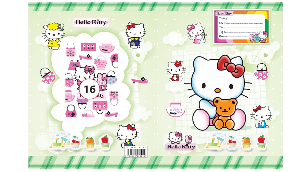 Bìa Bao Tập Kiếng Con Nai Màu và Hình (10 Tờ Cùng Loại/Xấp)