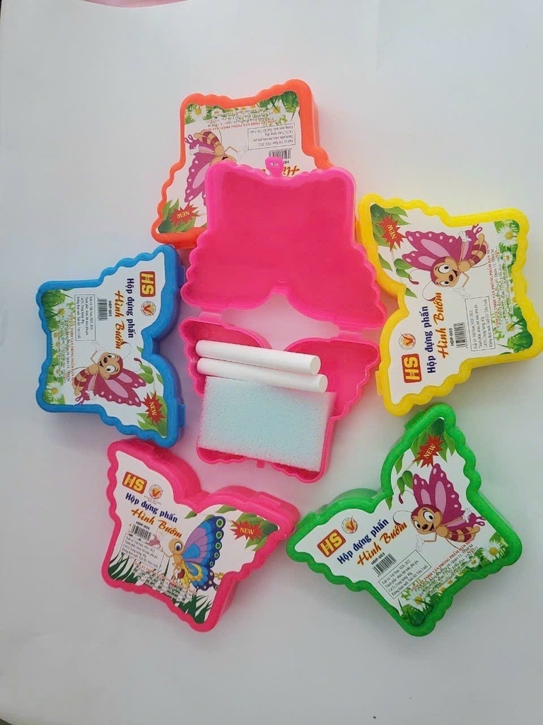 HS Hộp đựng phấn (Hình Bướm, Panda, Xe, Hello Kitty, Cá, Doremon) (10 hộp/ Lốc)