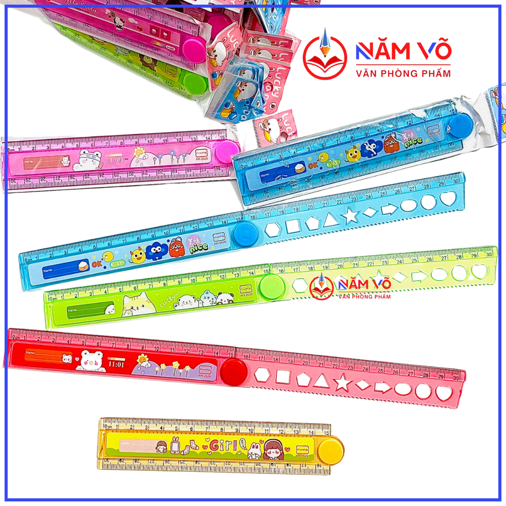 . Thước Gấp 30cm AH-2628 (40 Cây/Lon; 32 Lon/ Thùng)