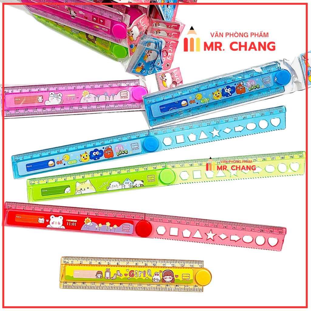 . Thước Gấp 30cm AH-2628 (40 Cây/Lon; 32 Lon/ Thùng)