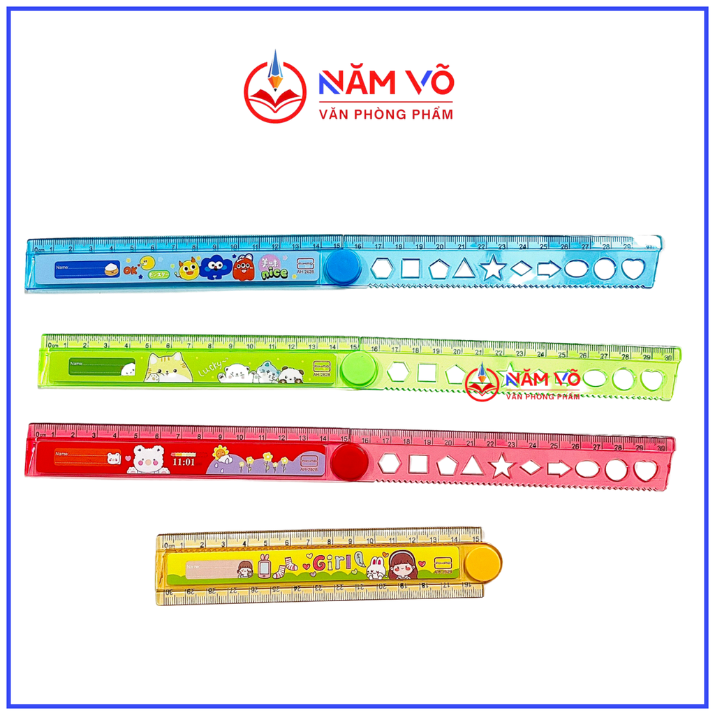 . Thước Gấp 30cm AH-2628 (40 Cây/Lon; 32 Lon/ Thùng)